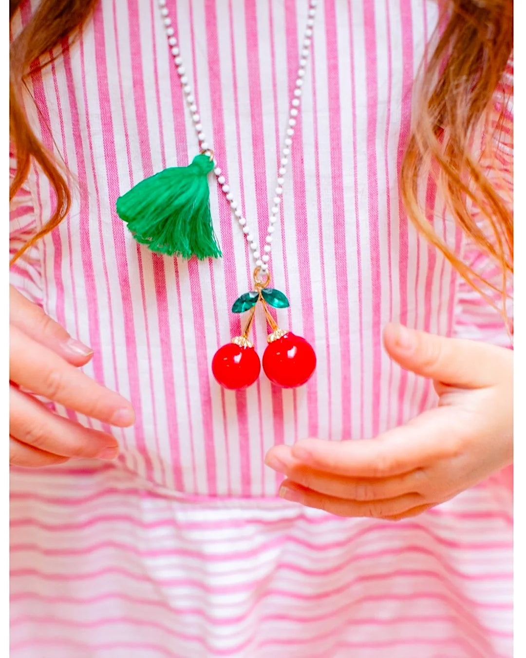 Cherries Rhinestone Necklace