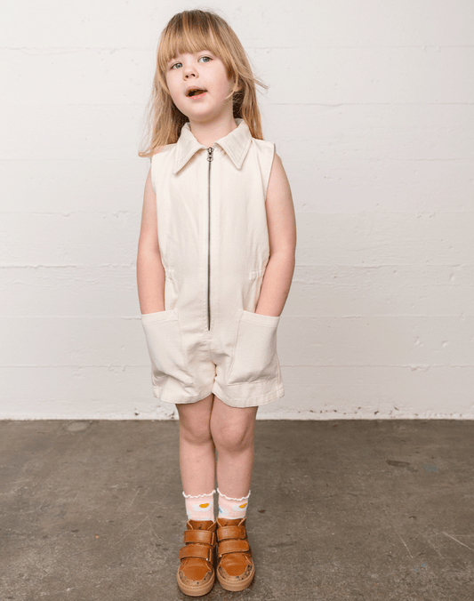 Noble Organic Tank Suit in Oat Milk