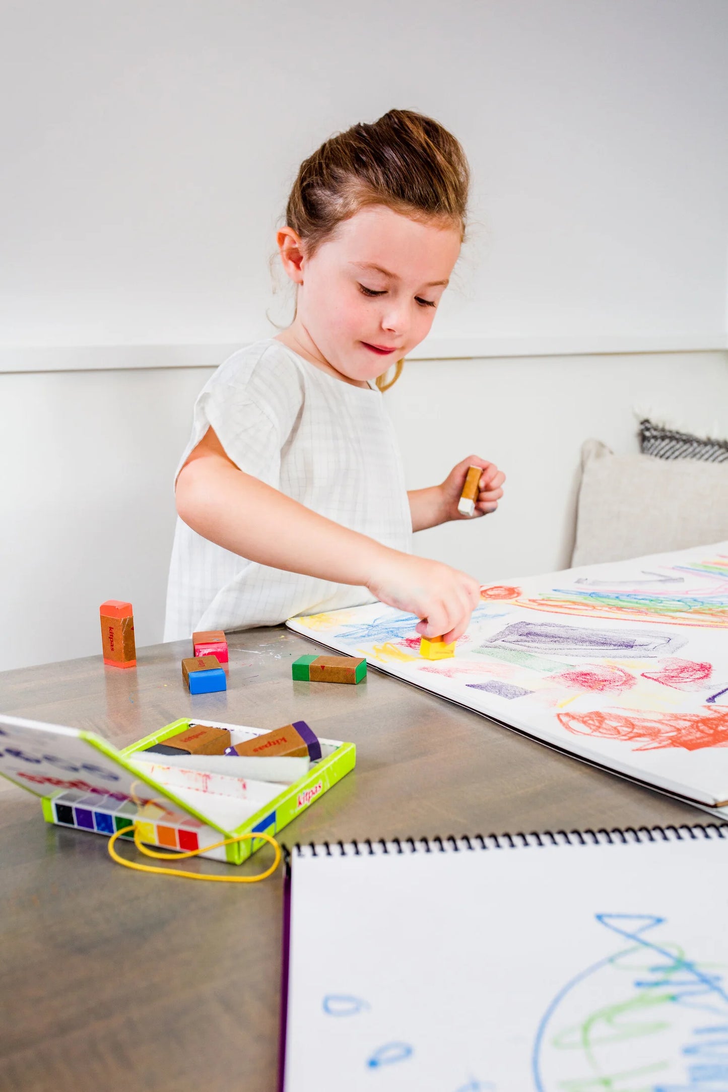 Kitpas Rice Wax Coloring Blocks -8 Colors