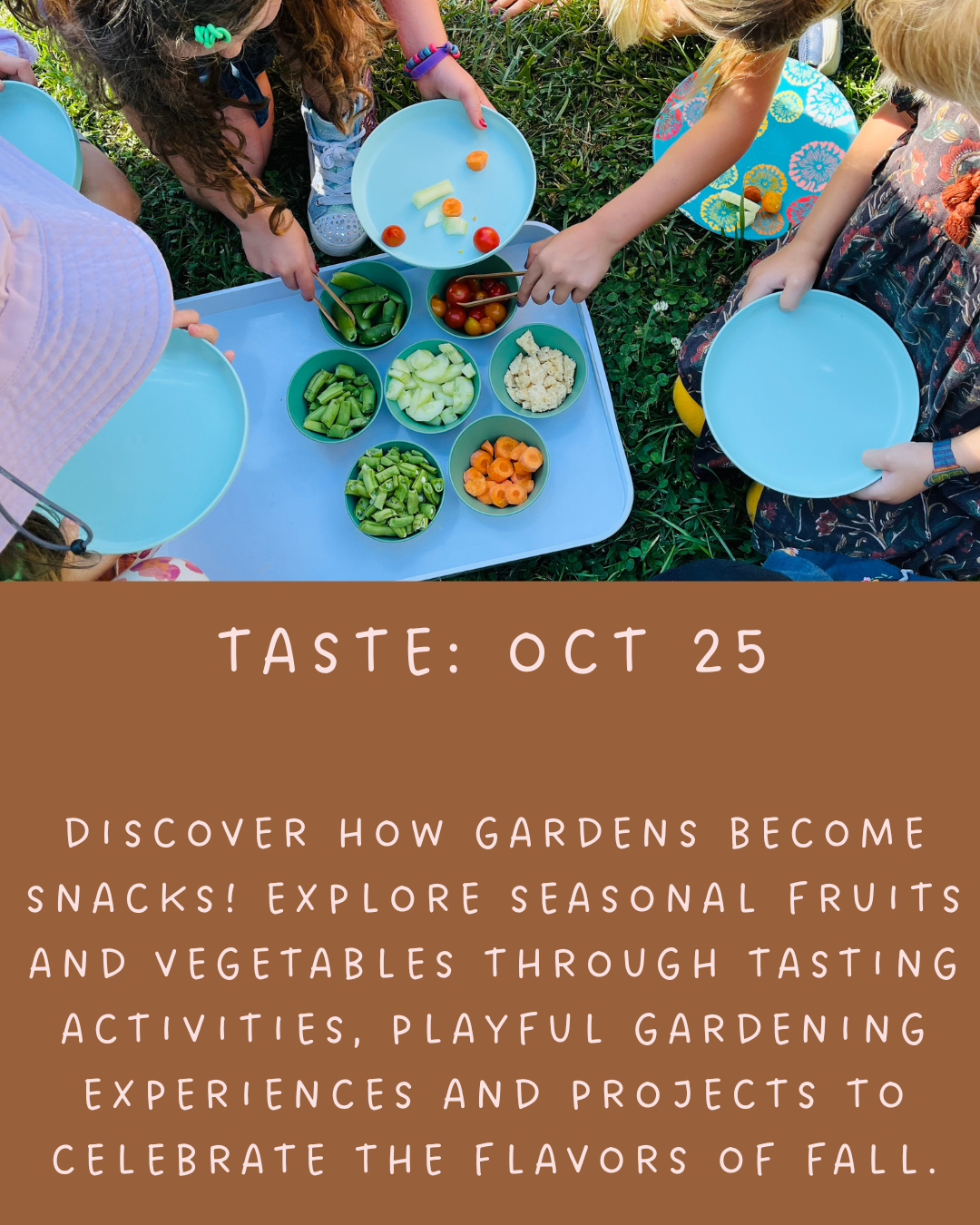 THE SENSORY GARDEN SERIES: Sept. 27th, Oct. 25th, Nov. 8th