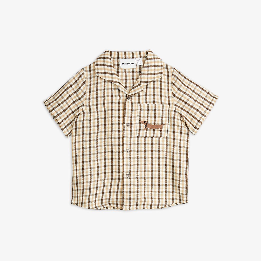 Gingham Woven Shirt by Mini Rodini