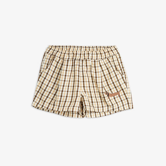 Gingham Woven Shorts by Mini Rodini