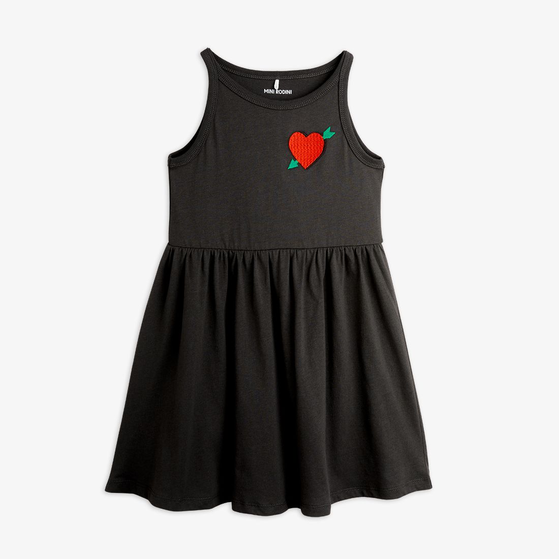 Arrowed Heart Tank Dress by Mini Rodini