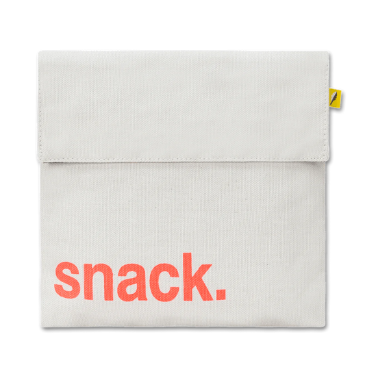 Flip Snack Bag in "Snack Orange" by Fluf