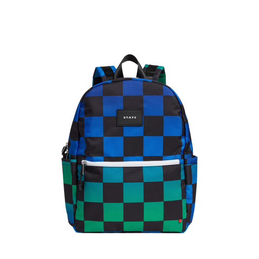 Kane Kids Travel Backpack - Blue Checkerboard by State Bags