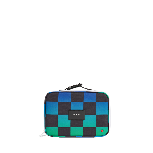 Rodgers Lunchbox- Blue Checkerboard by State Bags