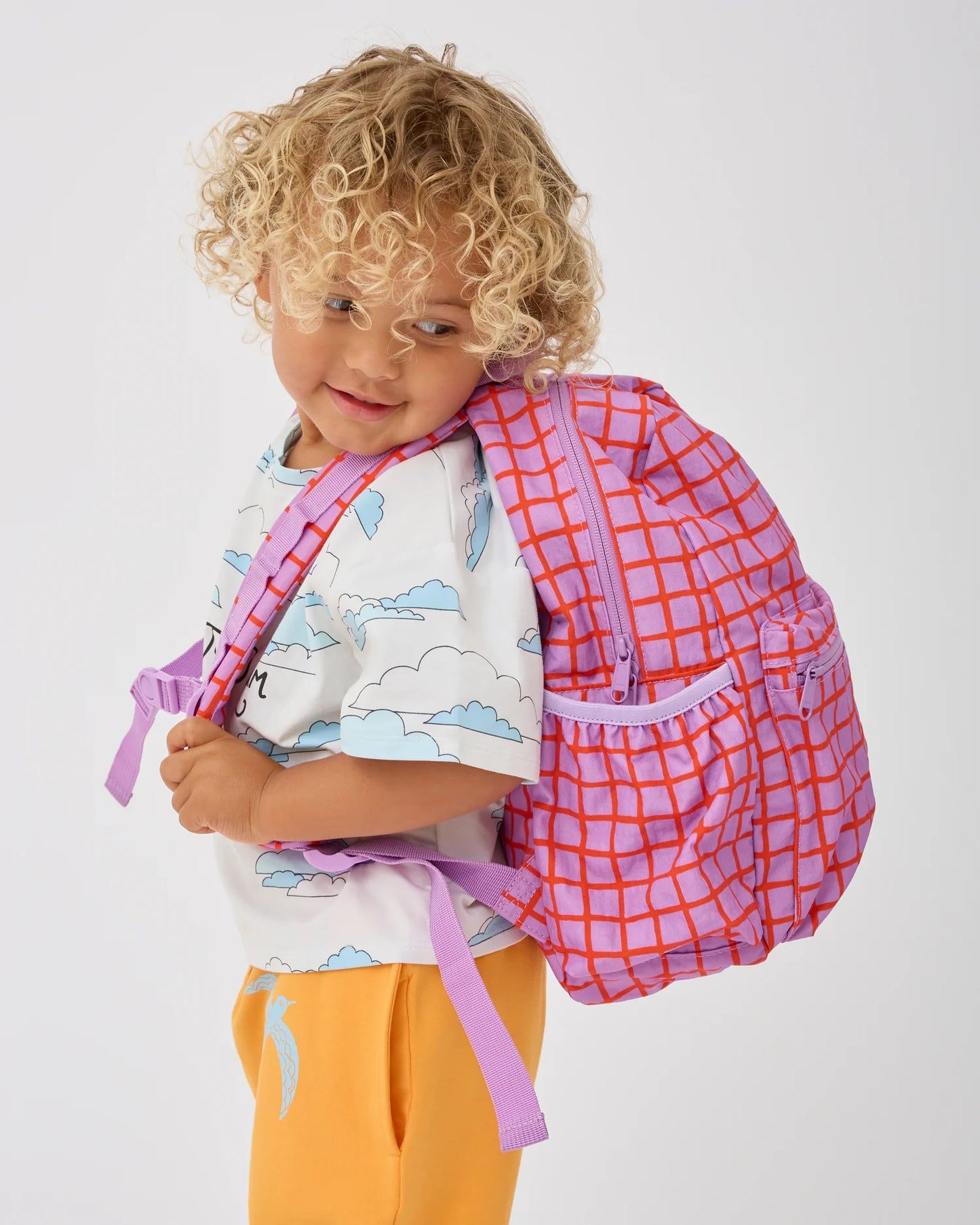 Cool Kid Backpack in Grid