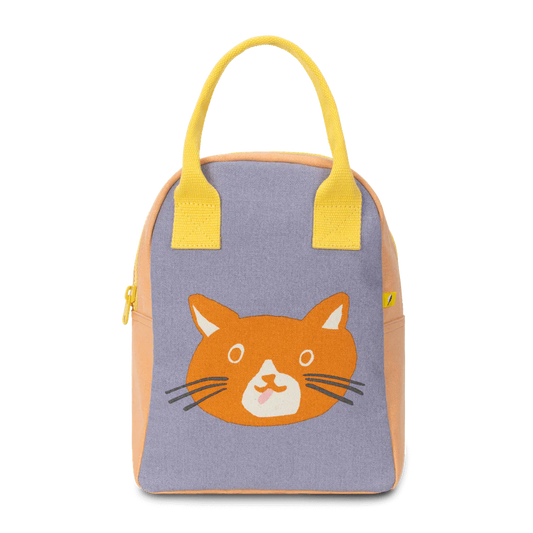 Zipper Lunch Bag in "Cat" by Fluf
