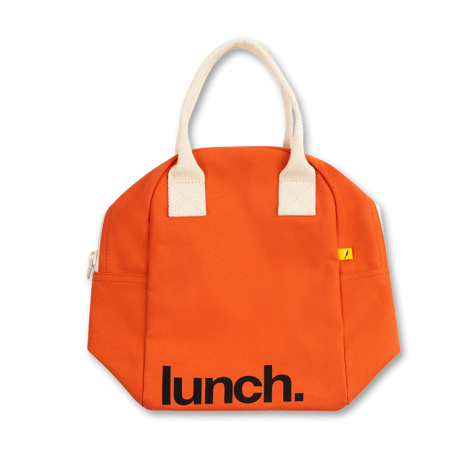 Zipper Lunch Bag in "Lunch Poppy" by Fluf