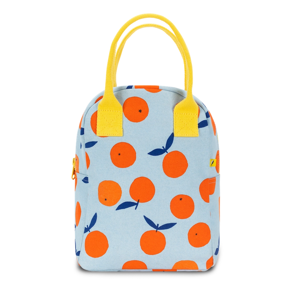 Zipper Lunch Bag in "Oranges" by Fluf