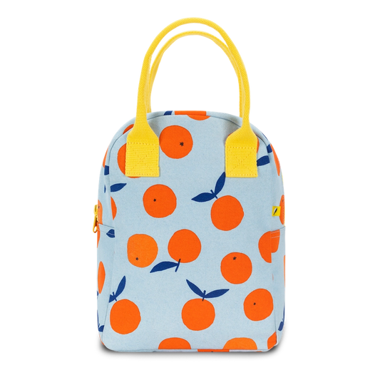 Zipper Lunch Bag in "Oranges" by Fluf