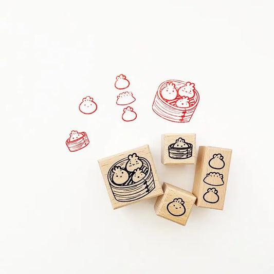 Bao and Dumpling Stamp Set by The Little Red House