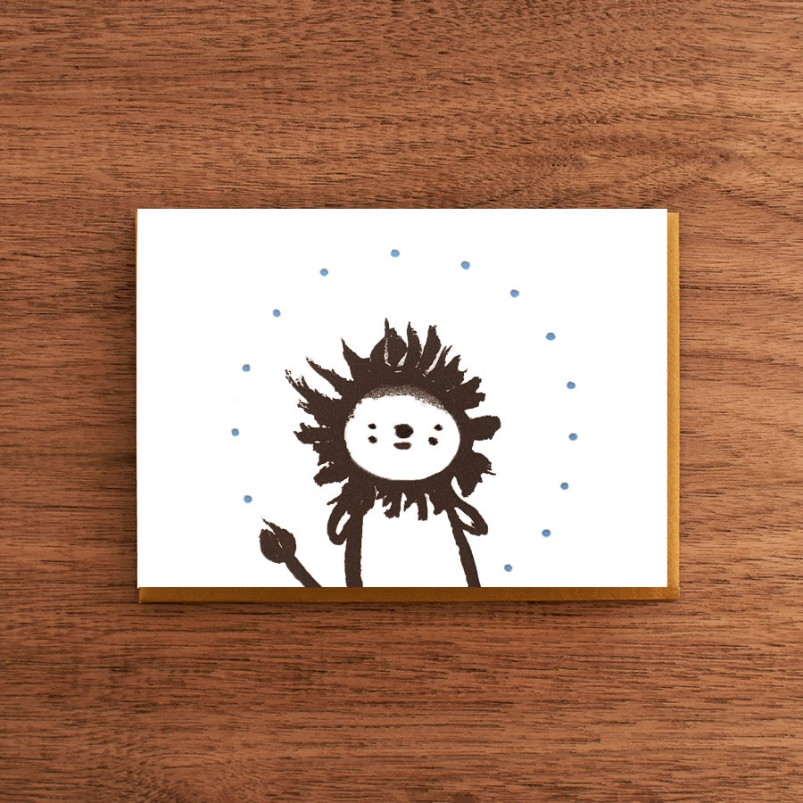 Letterpress Card: Lion by Fomato