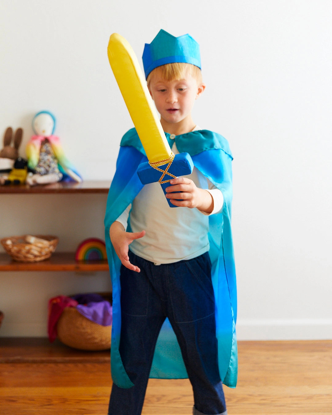 Sarah's Silks Blue Soft Sword
