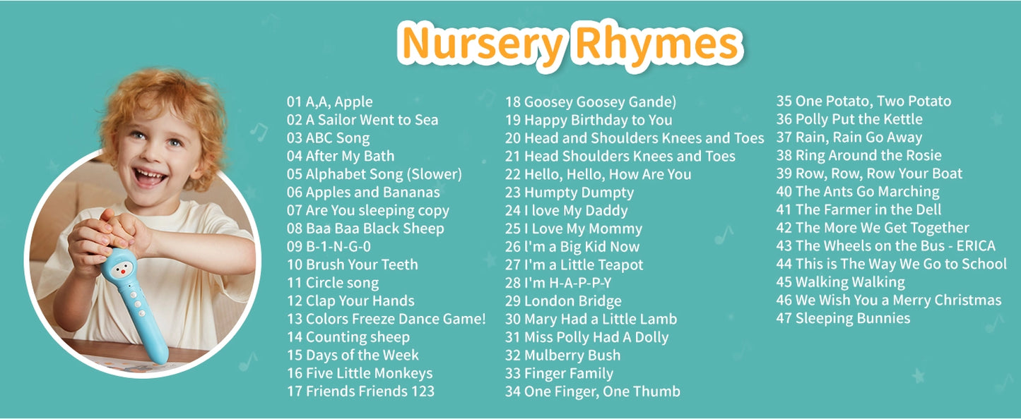 Touch & Talk Pen for Early Learning Fun w/ Music & Books