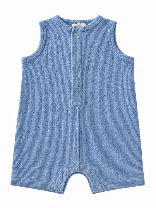 Blue Speckle/Ribbed Shortie