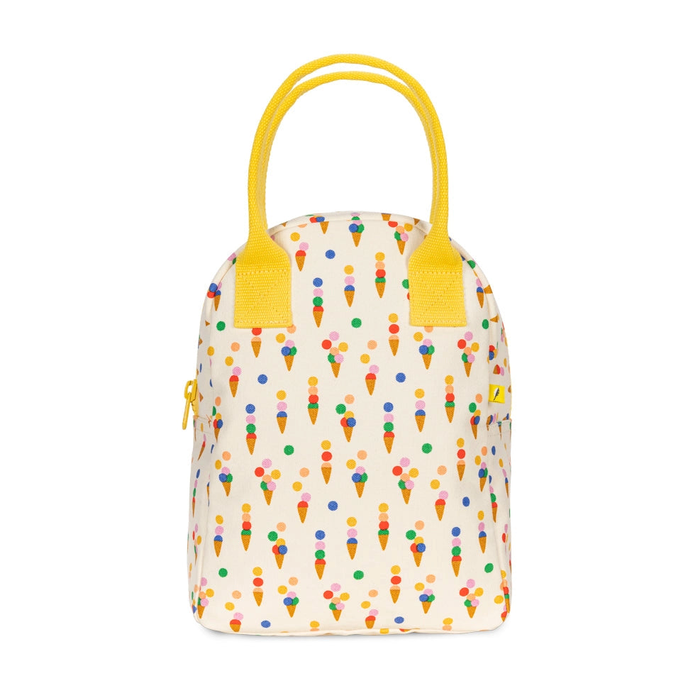 Zipper Lunch Bag in Summer Cones