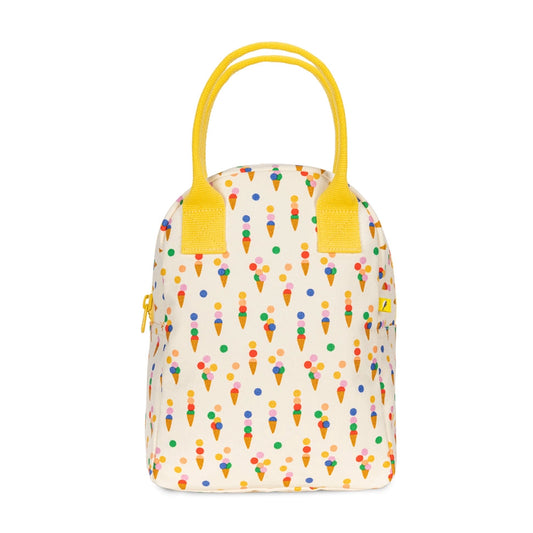 Zipper Lunch Bag in Summer Cones