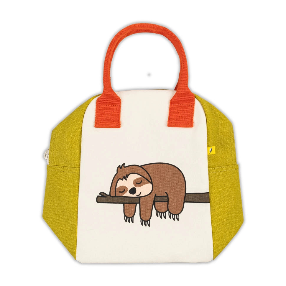 Zipper Lunch Bag in Sloth
