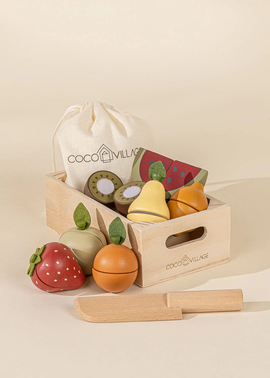 Wooden Fruit Playset by Coco Village