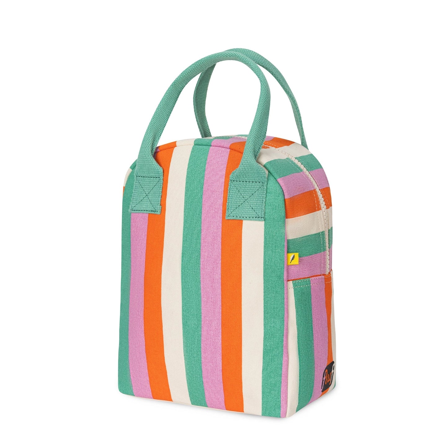 Zipper Lunch Bag in Three Stripe