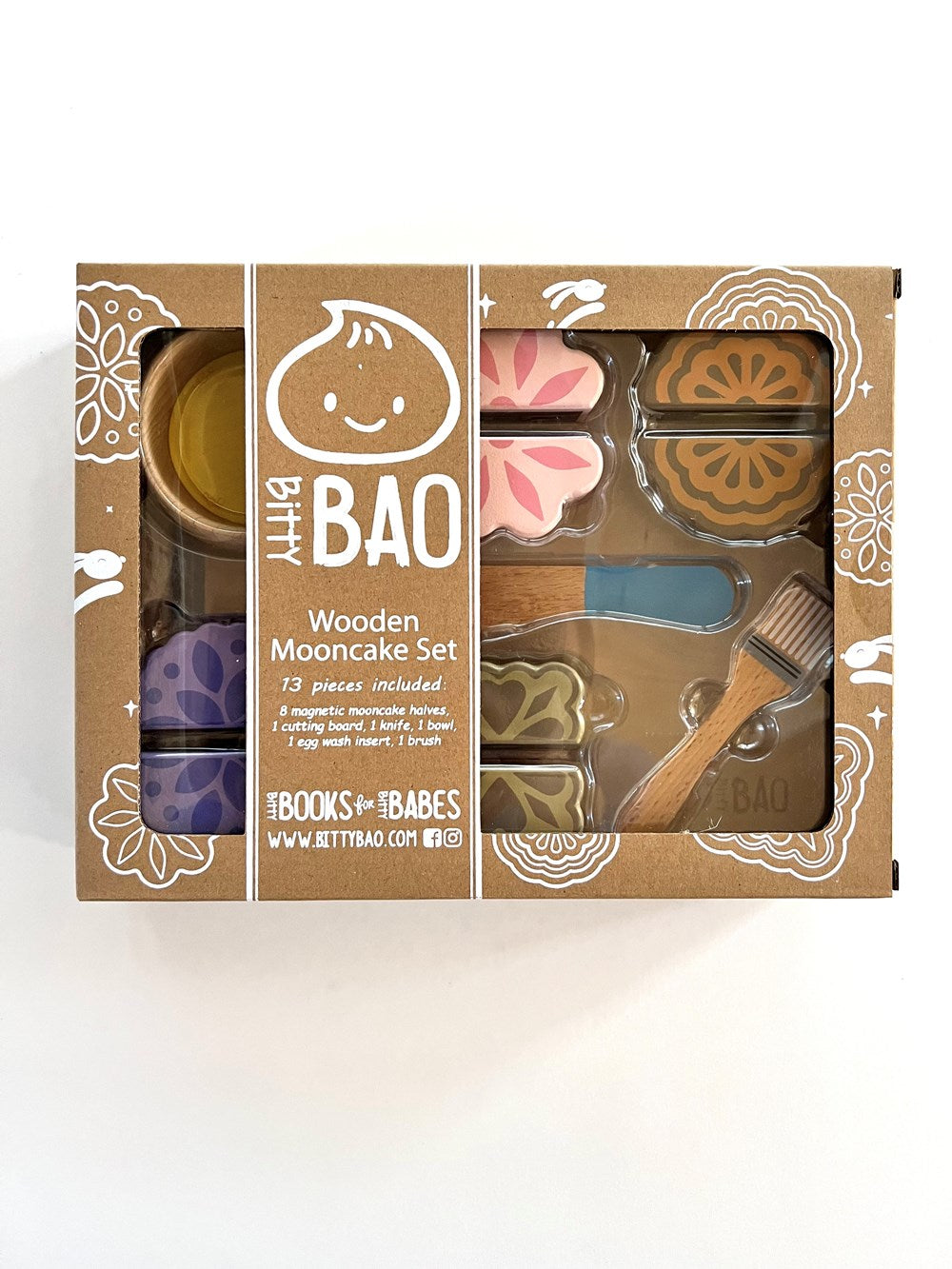 Wooden Moon Cake Toy Set by Bitty Bao