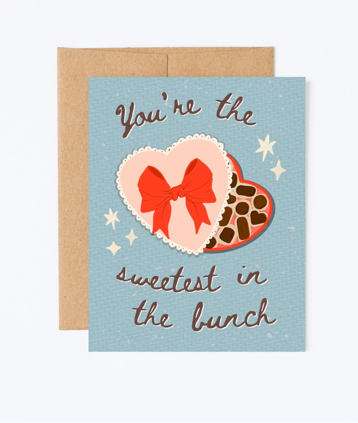 Chocolate Heart Valentine Card