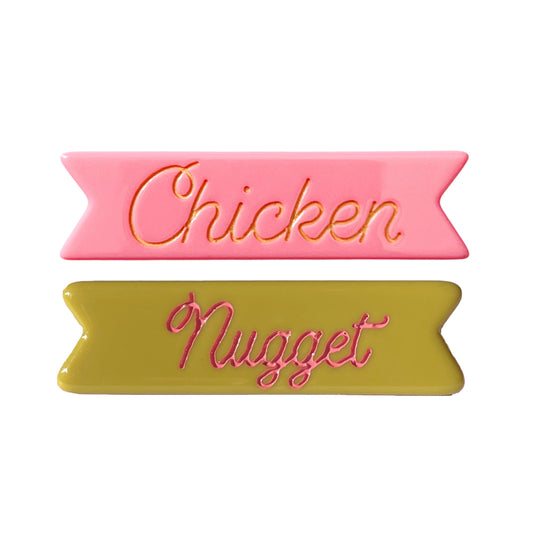 Chicken Nugget Hair Clips by Eugenia Kids
