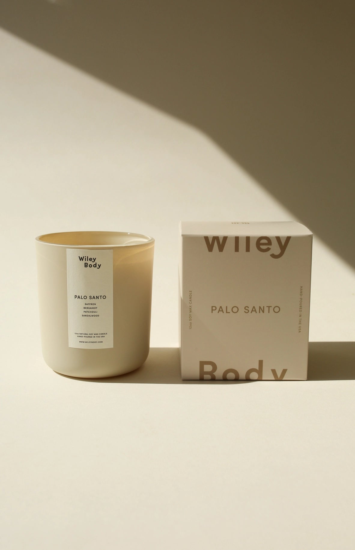 The Candle in Palo Santo by Wiley Body