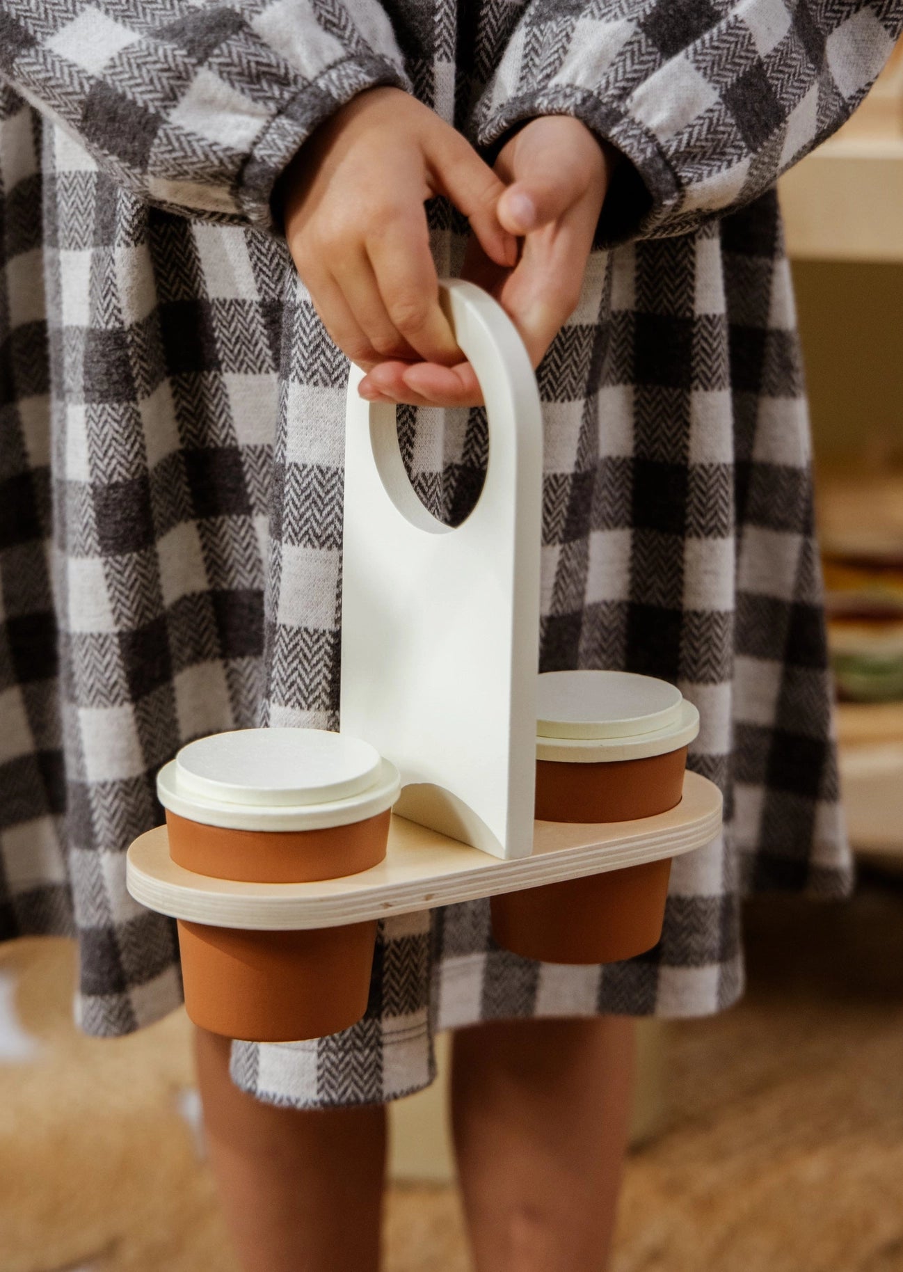 Wooden Coffee Shop Playset