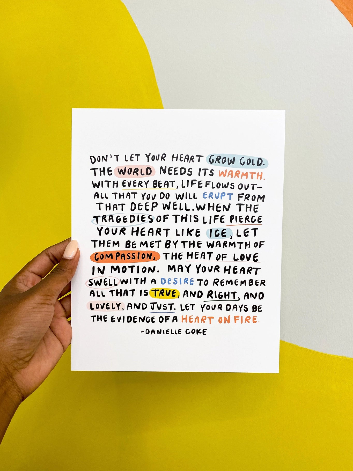 Heart on Fire 8x10 Print