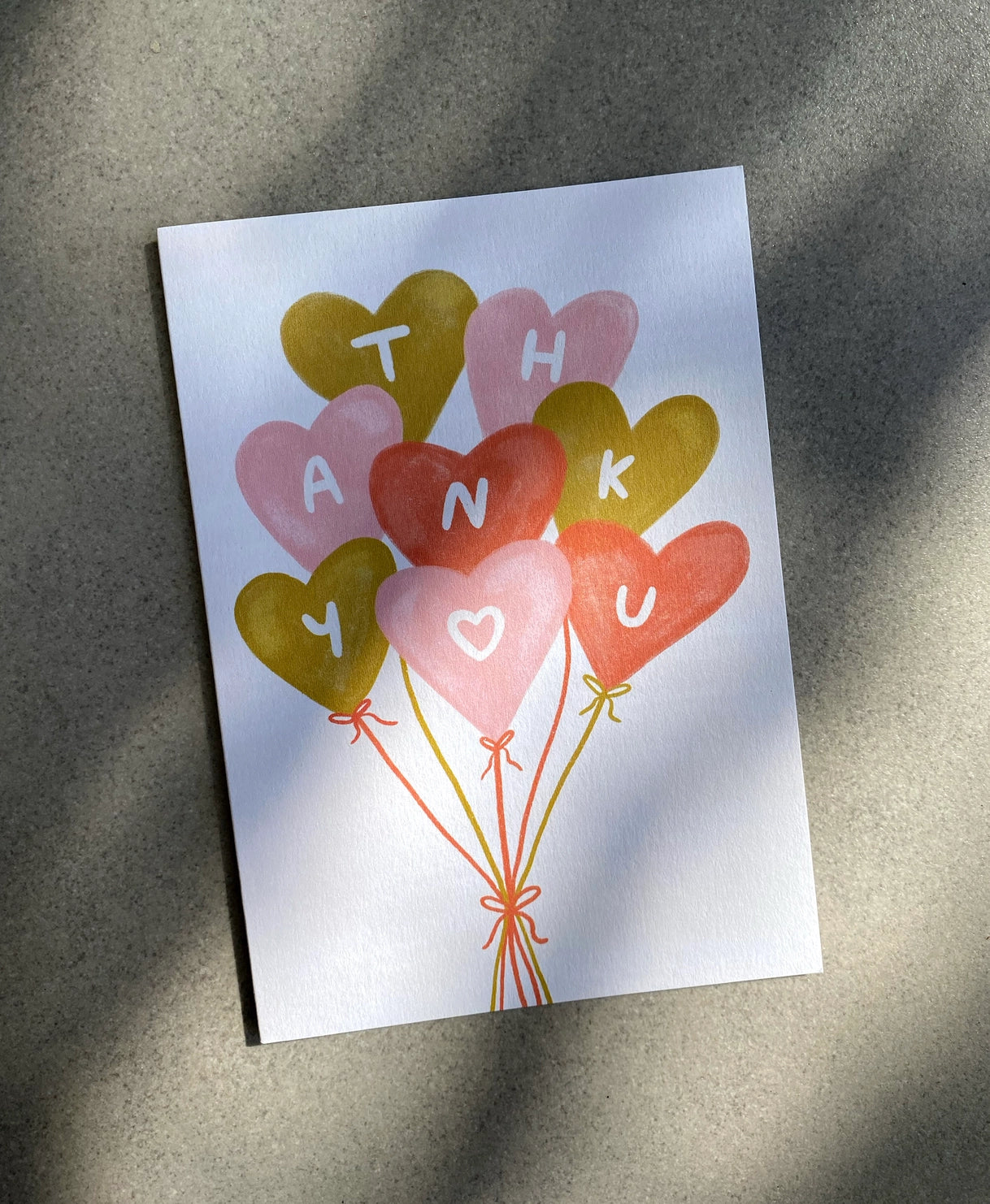 Thank You Balloons Card- Appreciation