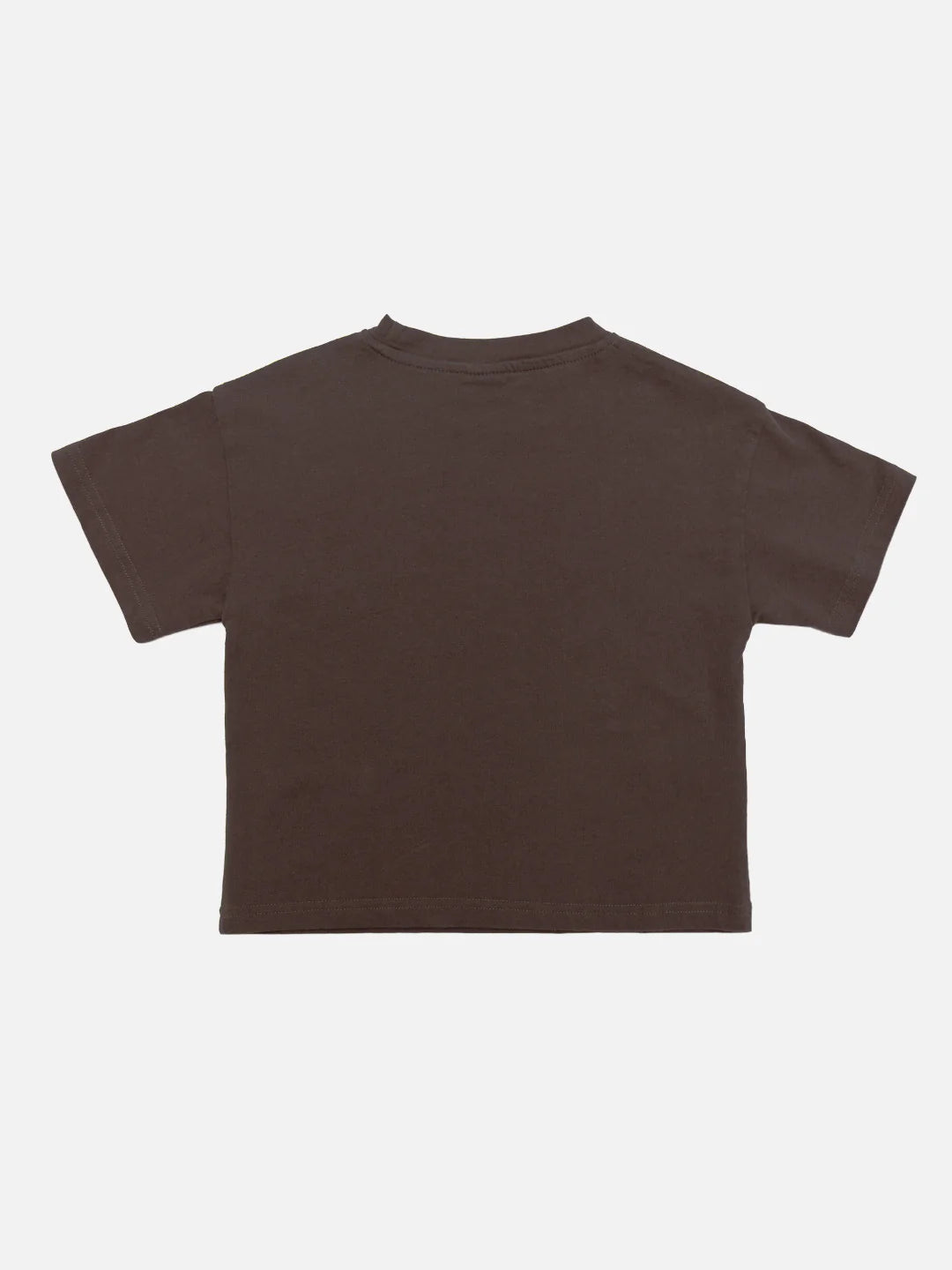 Clock Tee in Dark Brown