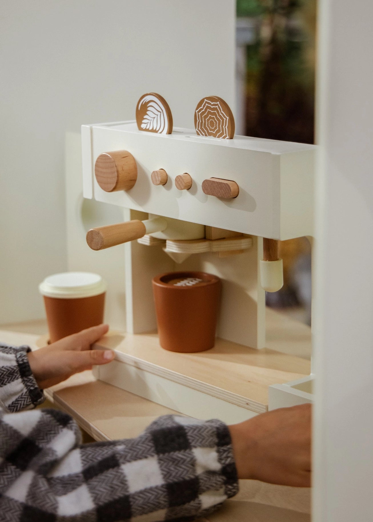 Wooden Coffee Shop Playset