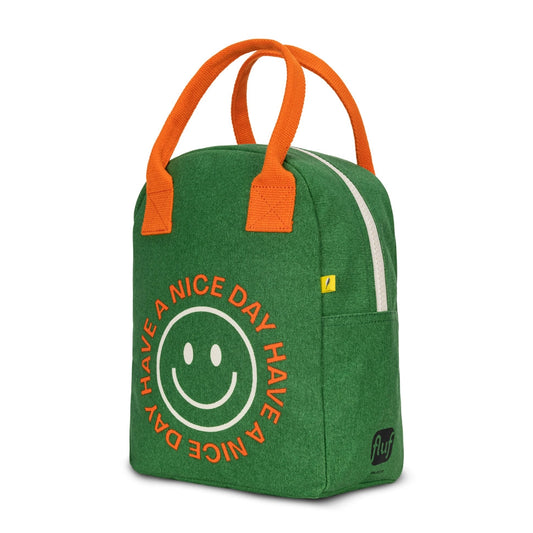 Zipper Lunch Bag in Have a Nice Day