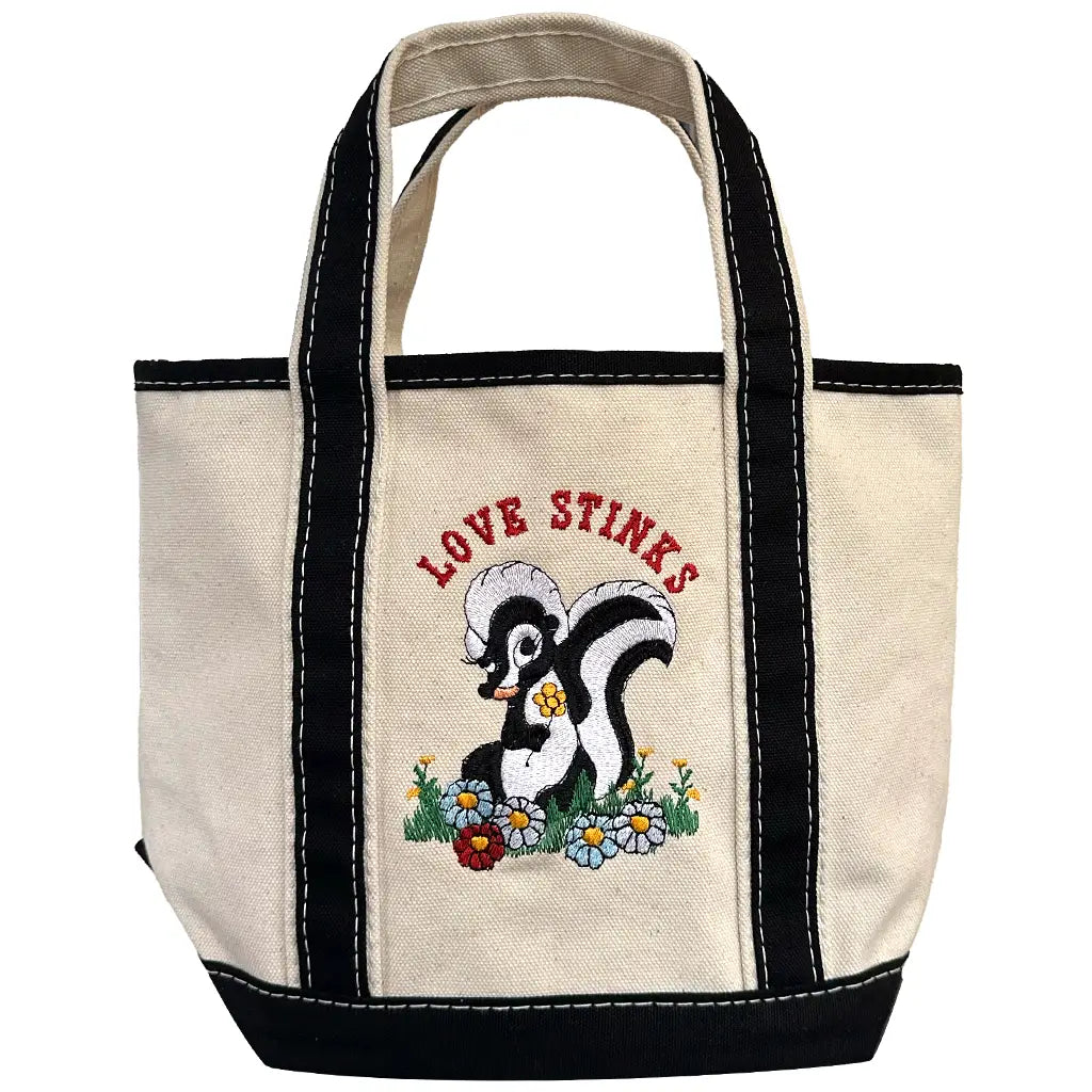 Love Stinks Mini Canvas Tote Bag