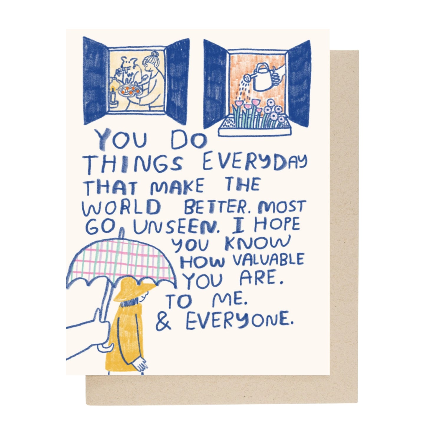 You Make the World Better Card