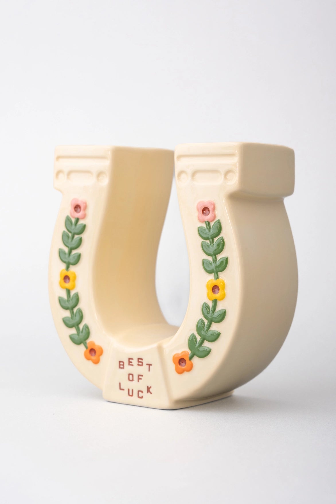 Horseshoe Ceramic Vase