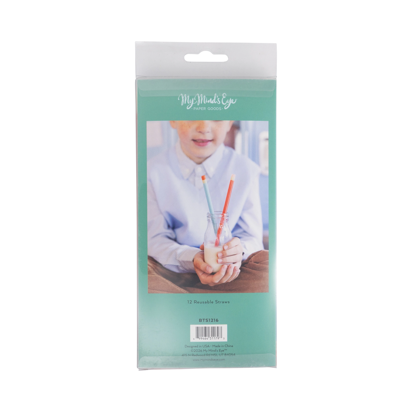 Colored Pencil Reusable Straws