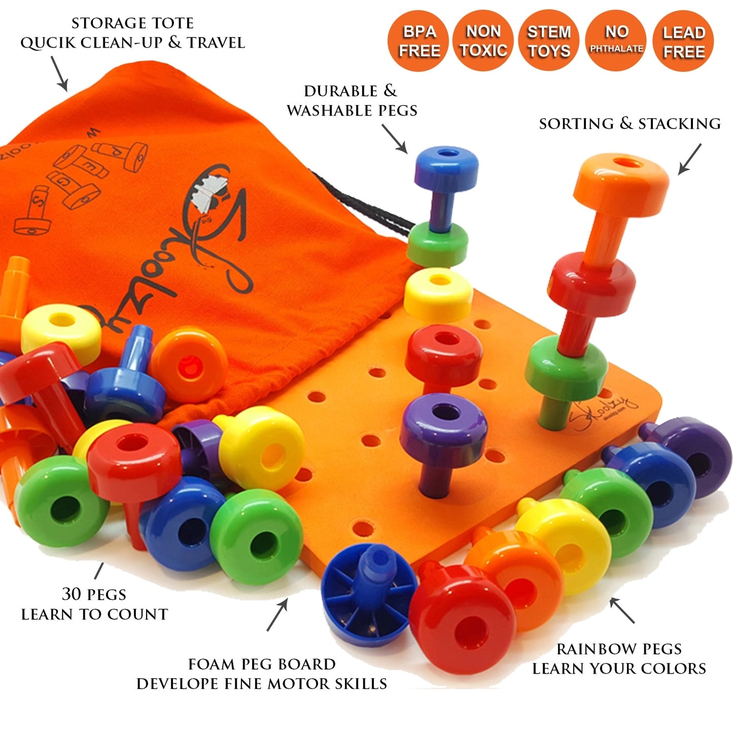 Stacking Peg Board Set