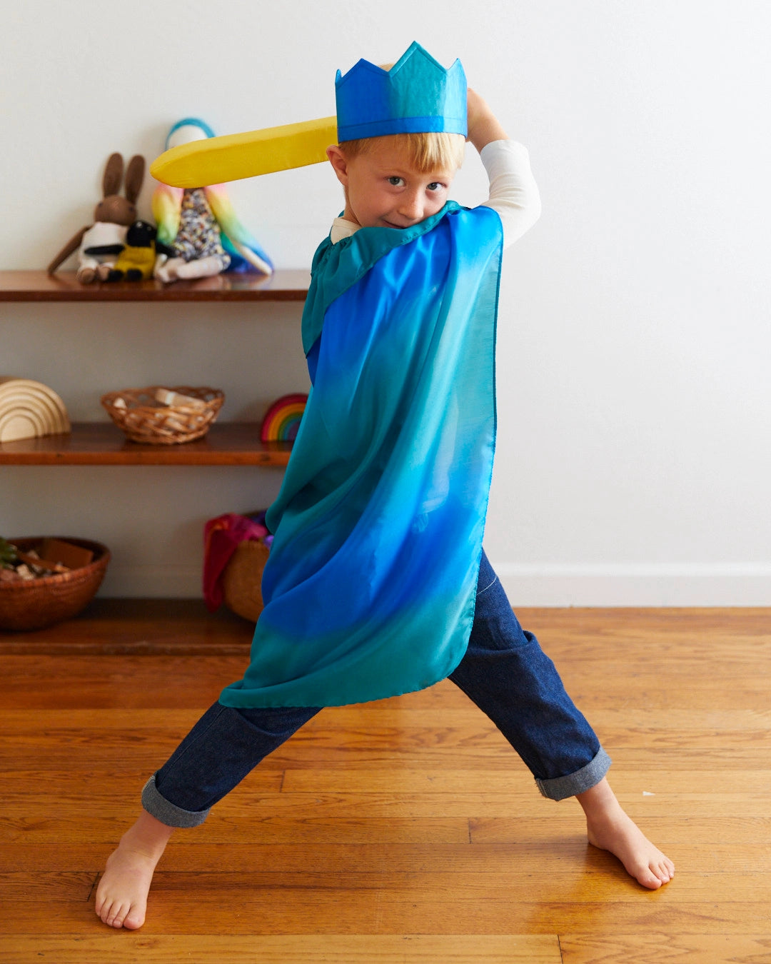 Sarah's Silks Blue Soft Sword
