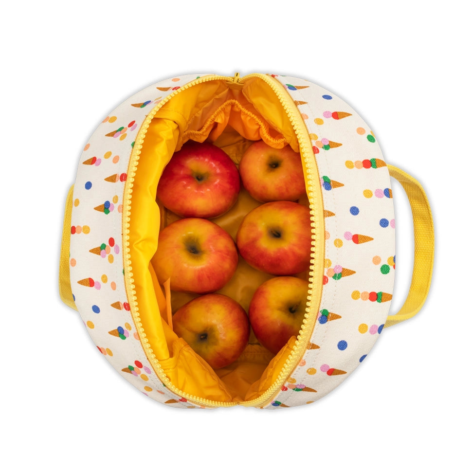 Zipper Lunch Bag in Summer Cones