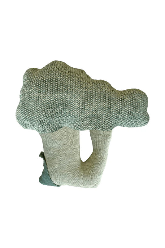 Brucy the Broccoli Knitted Cushion
