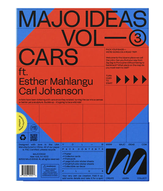 MAJO IDEAS Sticker-based Art Pack - CARS, Vol. 3