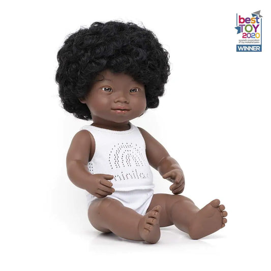 Miniland African Girl Doll w/ Down syndrome