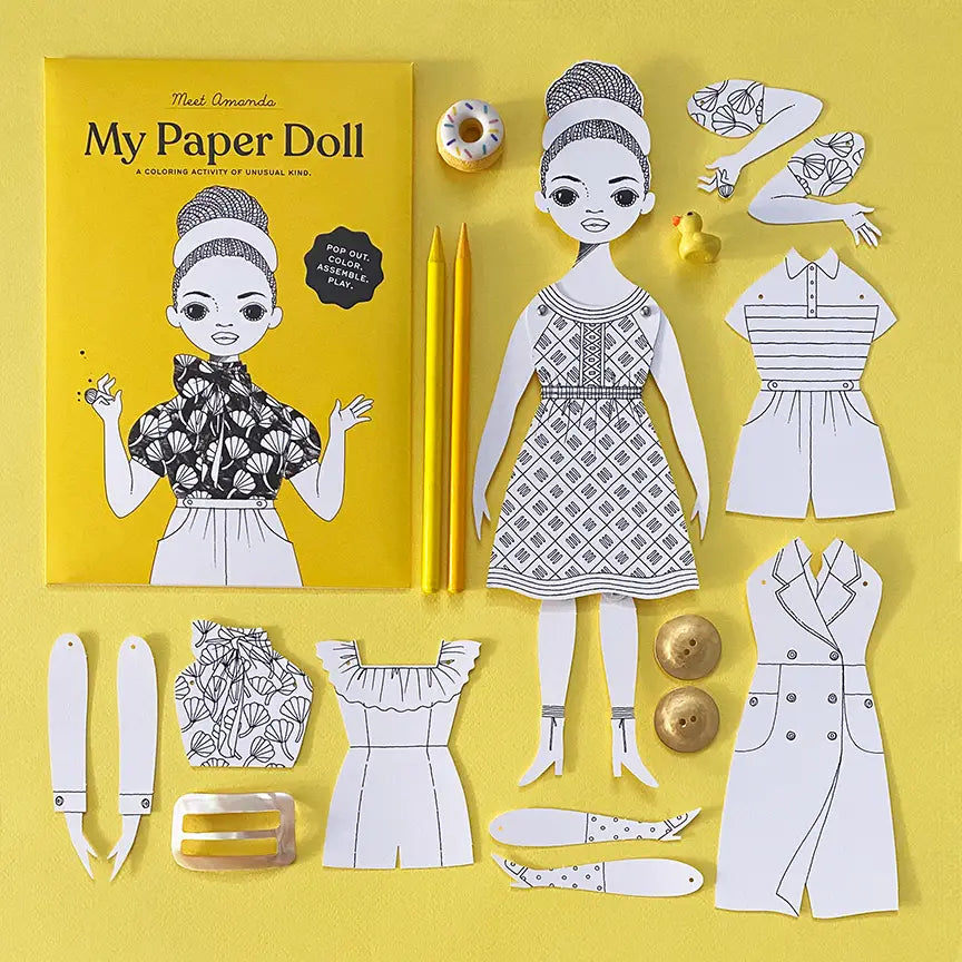Of Unusual Kind-Amanda Coloring Paper Doll Kit