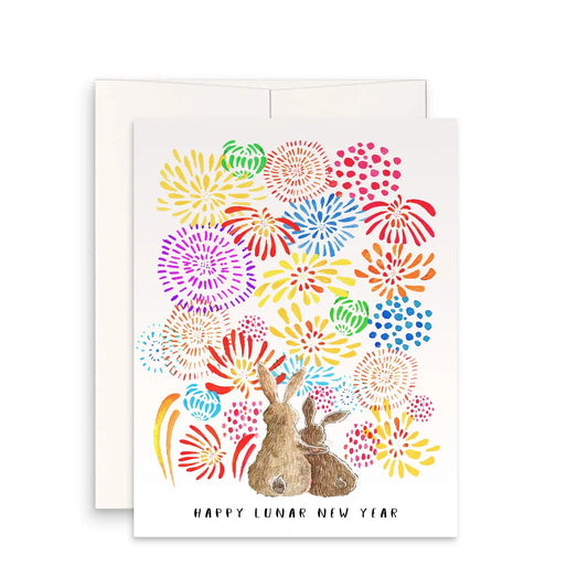 Liyana Studio Year of the Rabbit Fireworks Card