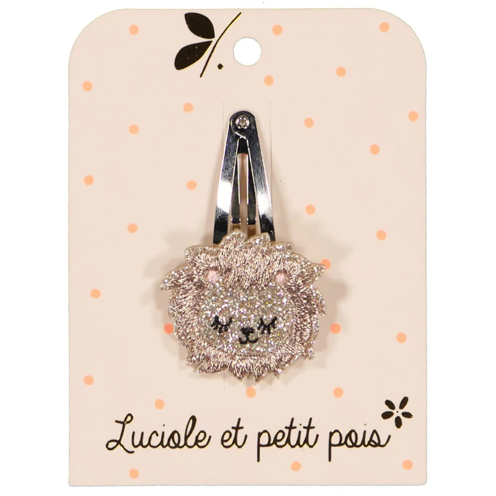 Luciole et Petit Pois Lion hair clip