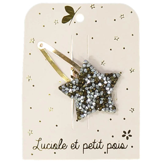 Luciole et Petit Pois Bronze Rhinestones Star Hair clip