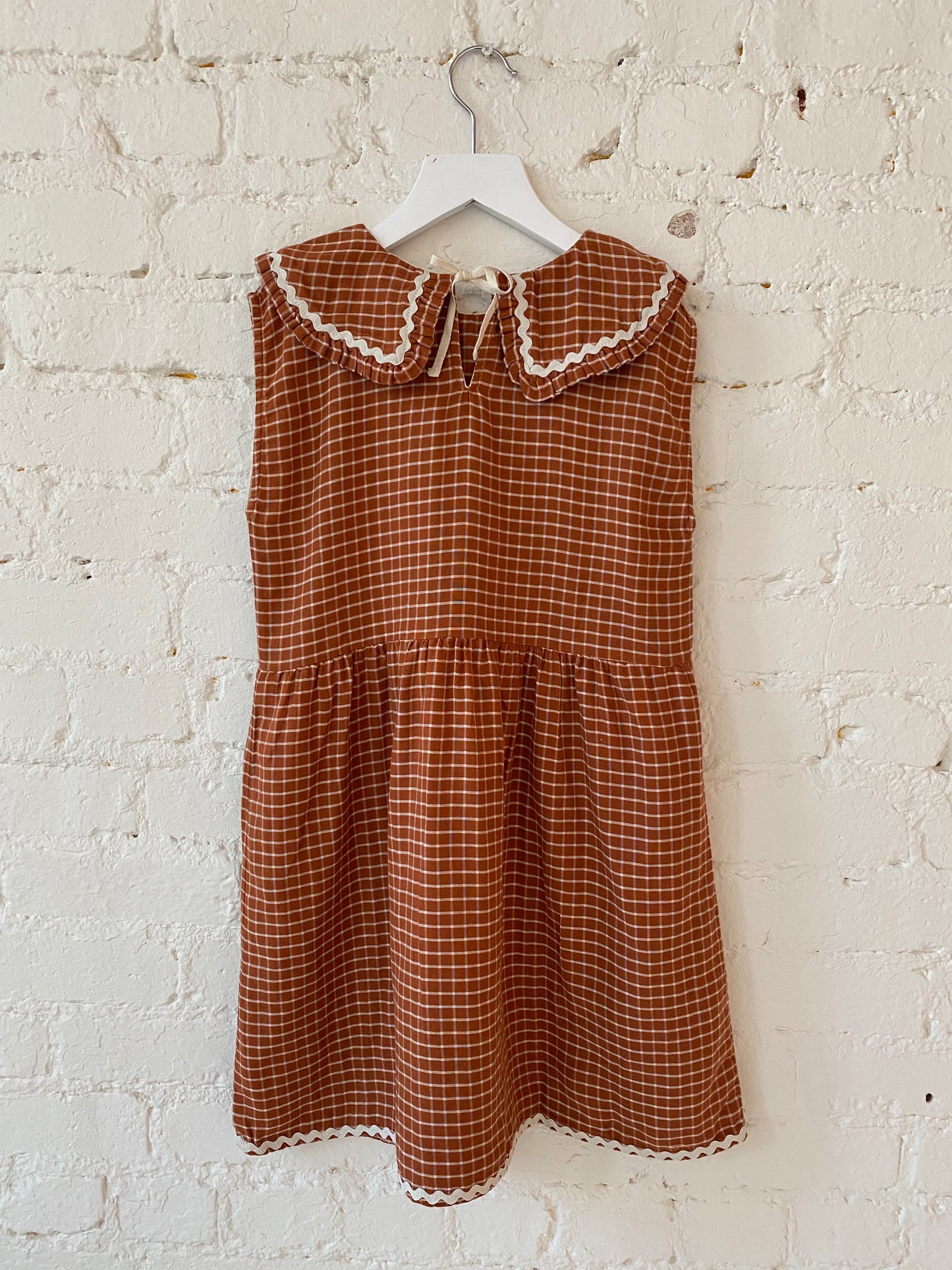 Liilu Organics Camila Dress in Check